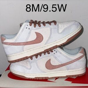 Nike Dunk Low Retro Fossil Rose Size 8 Men Pre-Owned Excellent Condition (VNDS)